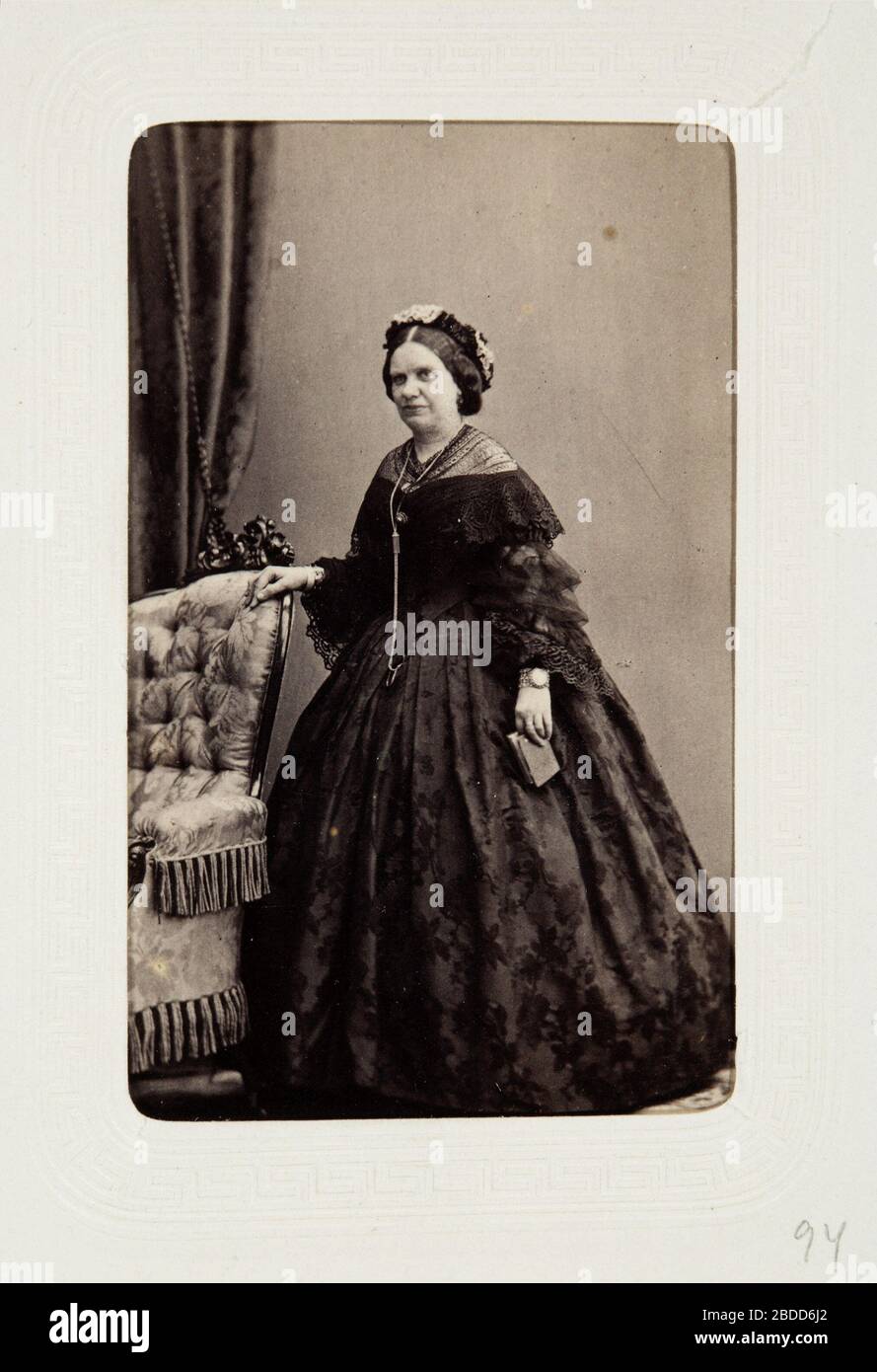 'Fotografiporträtt; Fotografiporträtt på Matilda Pripp.; segunda mitad del siglo XIX fecha QS:P571,+1850-00-00T00:00:00Z/7; LSH 107762 (hm dig18916); ' Foto de stock