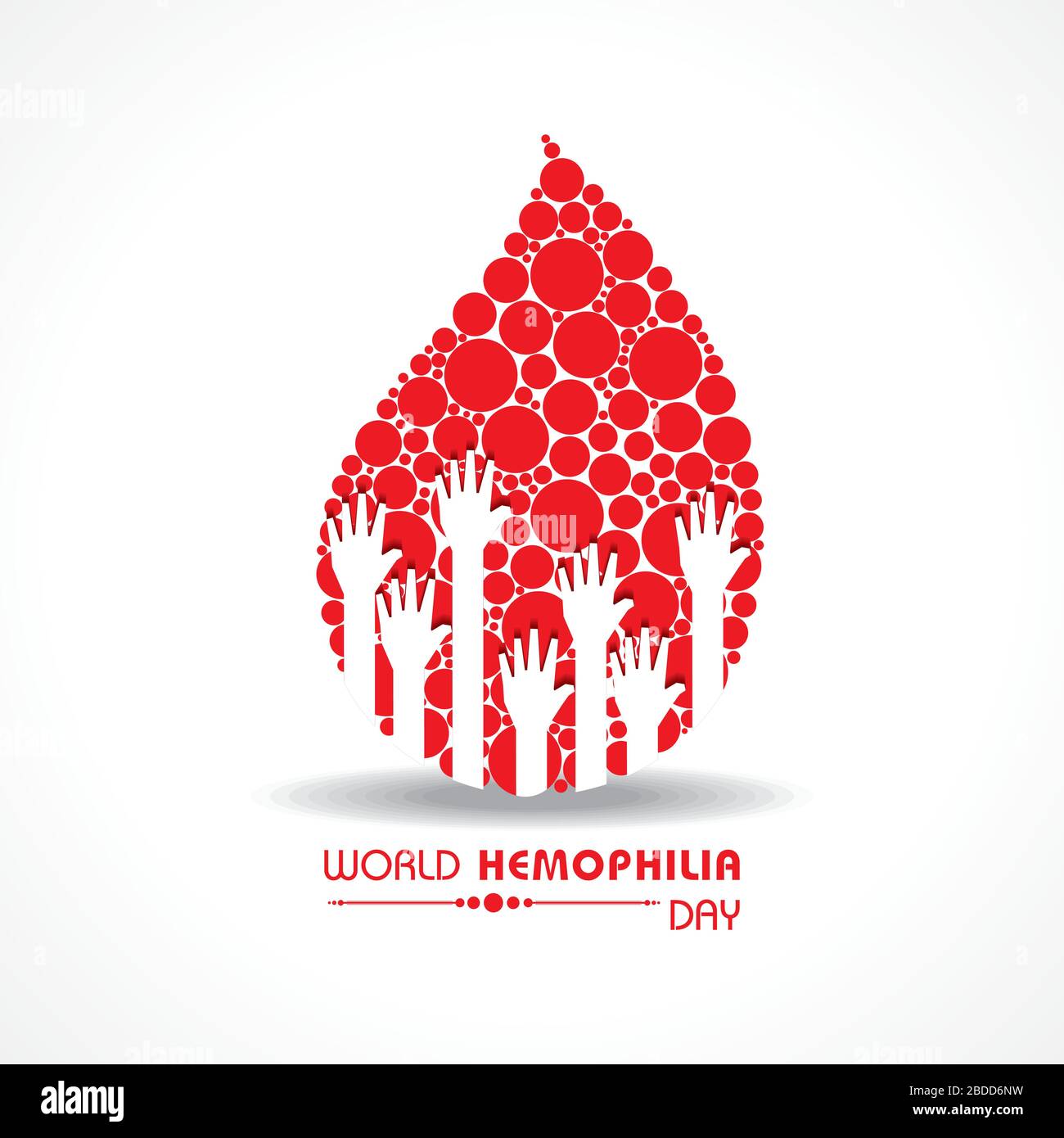 Ilustración Vectorial De Antecedentes Para El Día Mundial De La Hemofilia 17 De Abril Imagen 4813