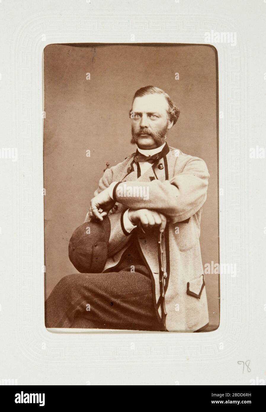 'Fotografiporträtt; Fotografiporträtt på man.; segunda mitad del siglo XIX fecha QS:P571,+1850-00-00T00:00:00Z/7; LSH 107770 (hm dig18924); ' Foto de stock