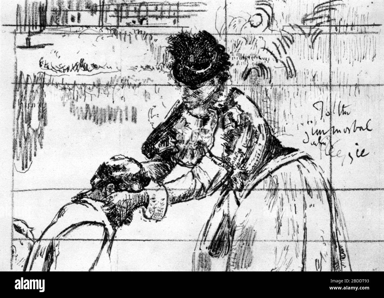 Dame Peggy Ashcroft (1907-1991) como Rosalind en Wiliam Shakespeare's 'como te gusta', 1932. Por Walter Richard Sickert (1860-1942). Un boceto para una pintura al óleo posterior titulado "como te gusta". Dame Peggy Ashcroft como Rosalind: 'Usa esto para mí'. Foto de stock