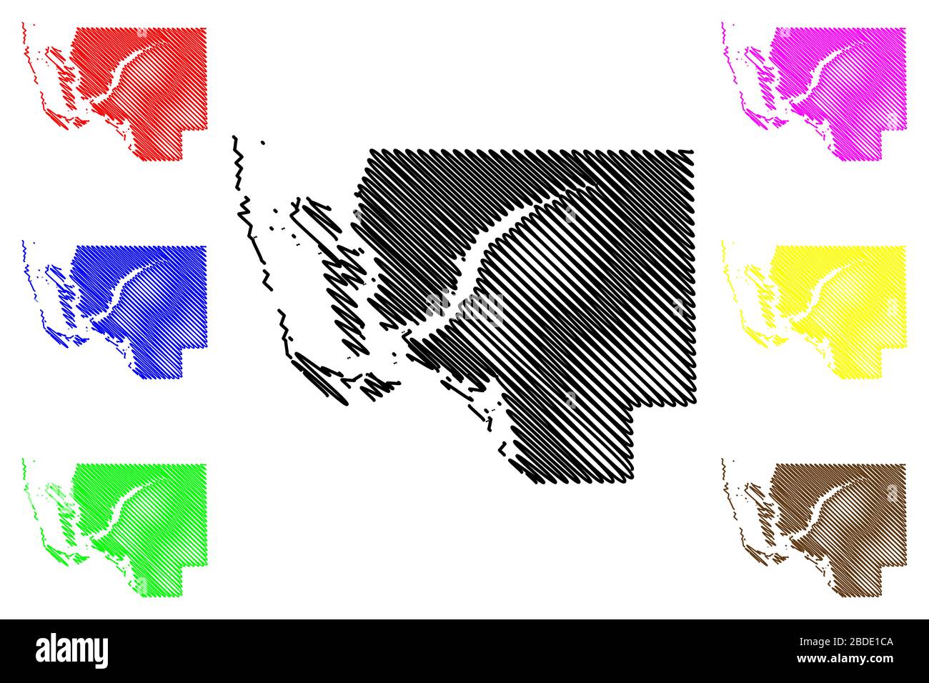 Condado de Lee, Florida (condado de ., Estados Unidos de América,  ., .) mapa ilustración vectorial, scribble boceto Lee mapa Imagen  Vector de stock - Alamy