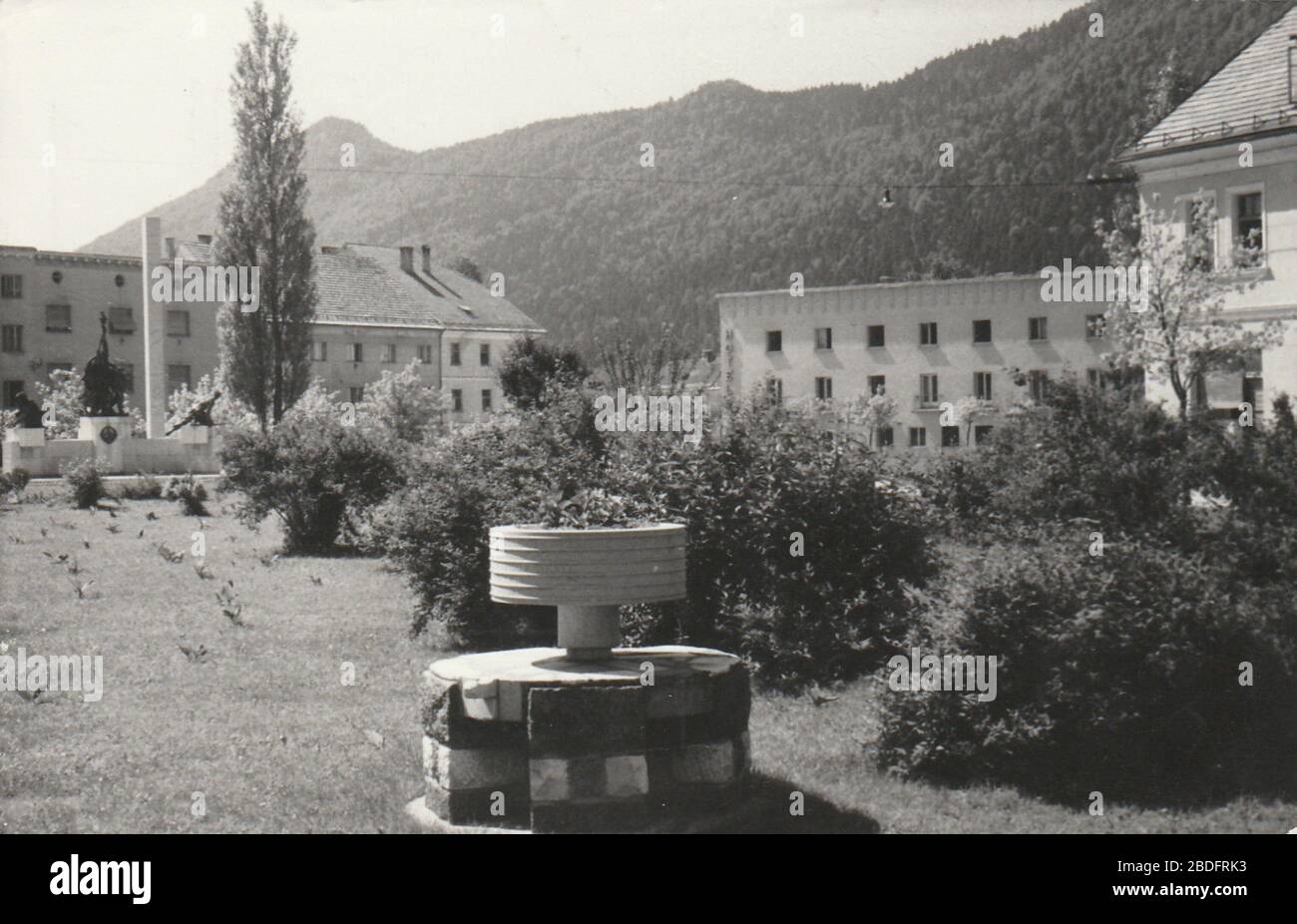 'Inglés: Postal de Kočevje.; 1962; http://www.ebay.de/itm/Kocevje-Gelaufen-um-1962-Guter-Zustand-/271958474123; Autor desconocido; ' Foto de stock