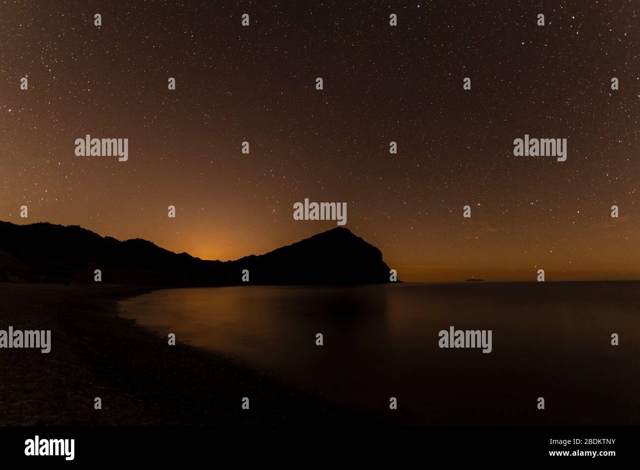Estrellas, noche estrellada en la playa el Colorado, Sonora México