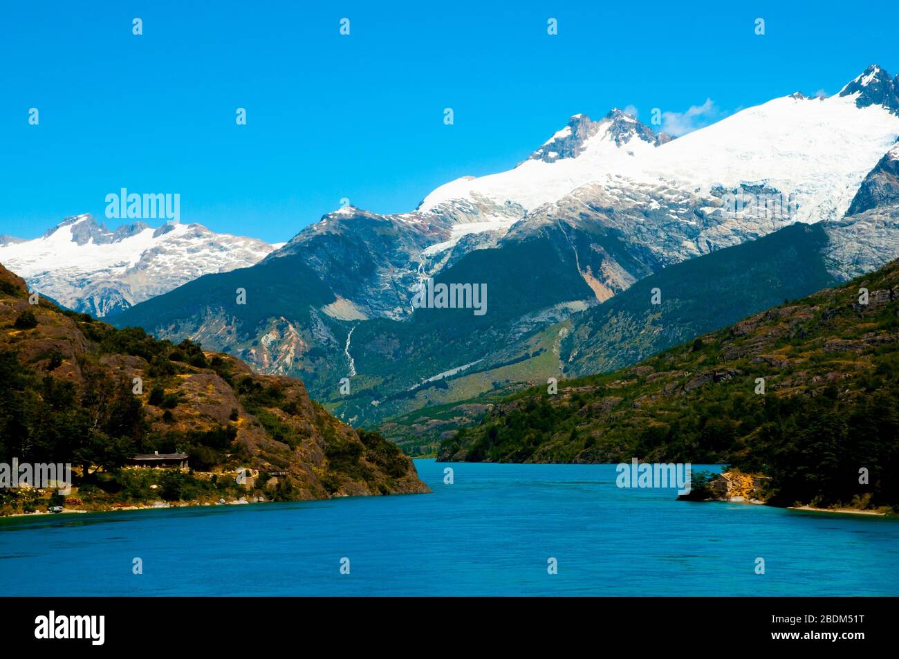 Cordillera de los Andes en la Patagonia - Chile Foto de stock