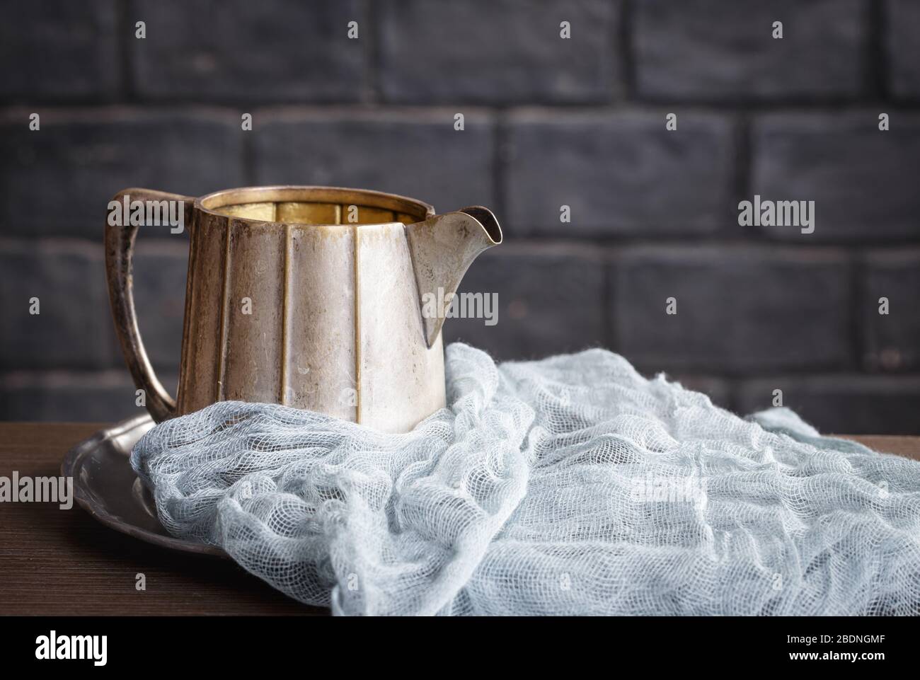 Jarra de leche de época Foto de stock