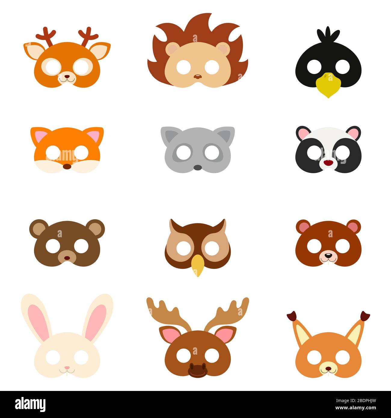 Máscaras de animales con preciosos diseños - DecoPeques