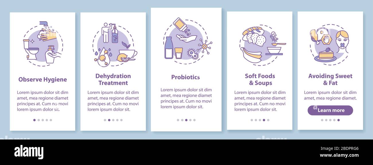Tratamiento de rotavirus en la pantalla de la página de la aplicación