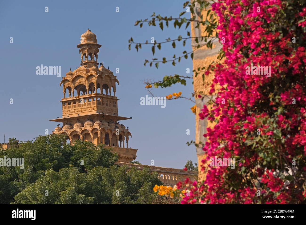 Tazia Torre Badal Vilas Mandir Palacio Jaisalmer Rajasthan India Foto de stock