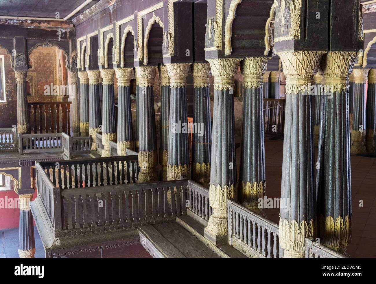 Palacio de Verano de Tipu Sultan Bangalore Karnataka India Foto de stock