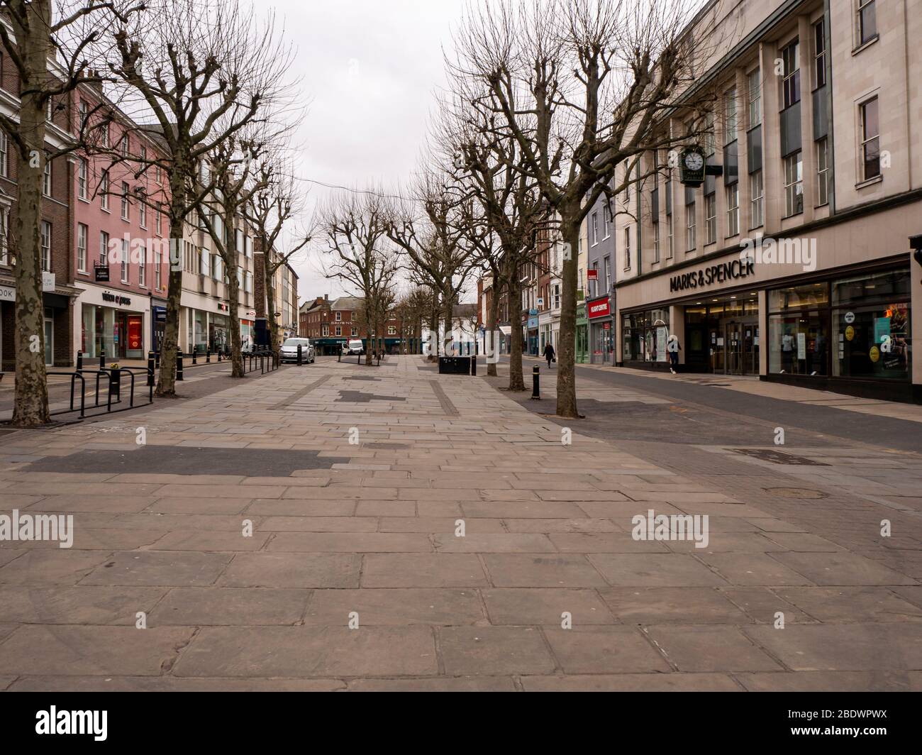 Parliament Square en York, Inglaterra, sin personas durante el cierre del coronavirus Foto de stock
