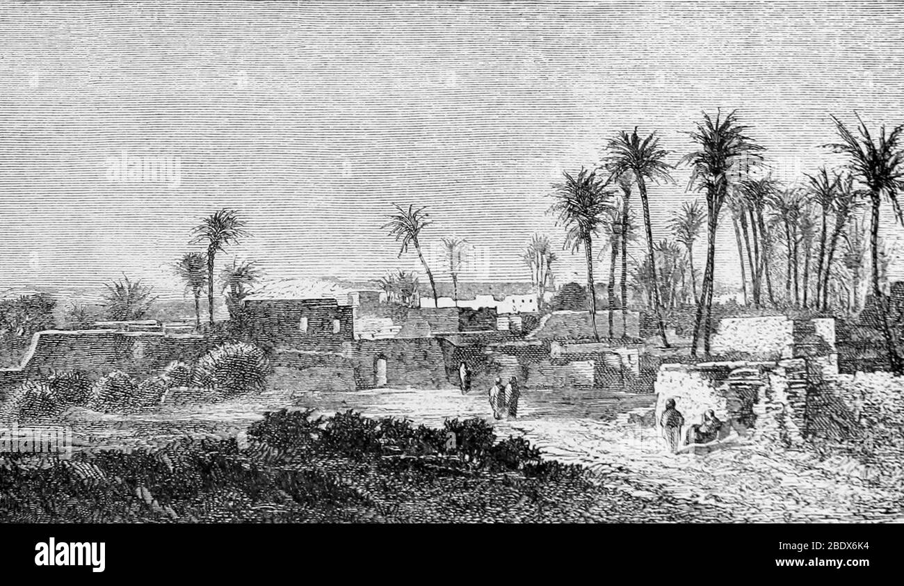 África del noreste, Tell el Kebir, siglo XIX Foto de stock