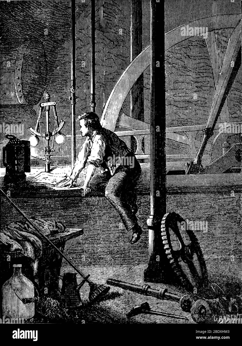 George Stephenson, ingeniero civil inglesa Foto de stock