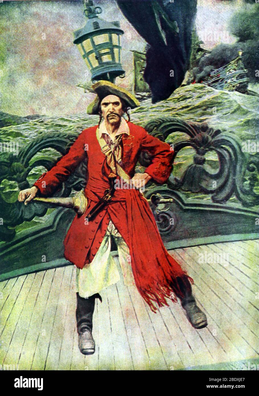 Capitán pirata Foto de stock