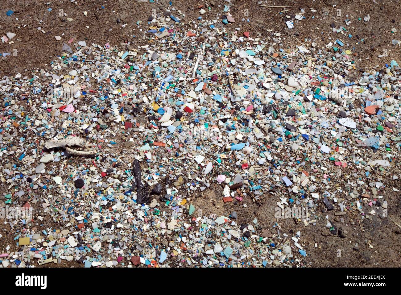 Desechos marinos, plásticos Foto de stock