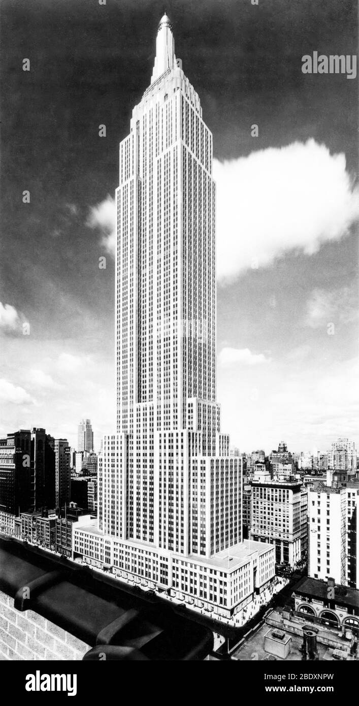 NYC, Empire State Building, 1931 Foto de stock