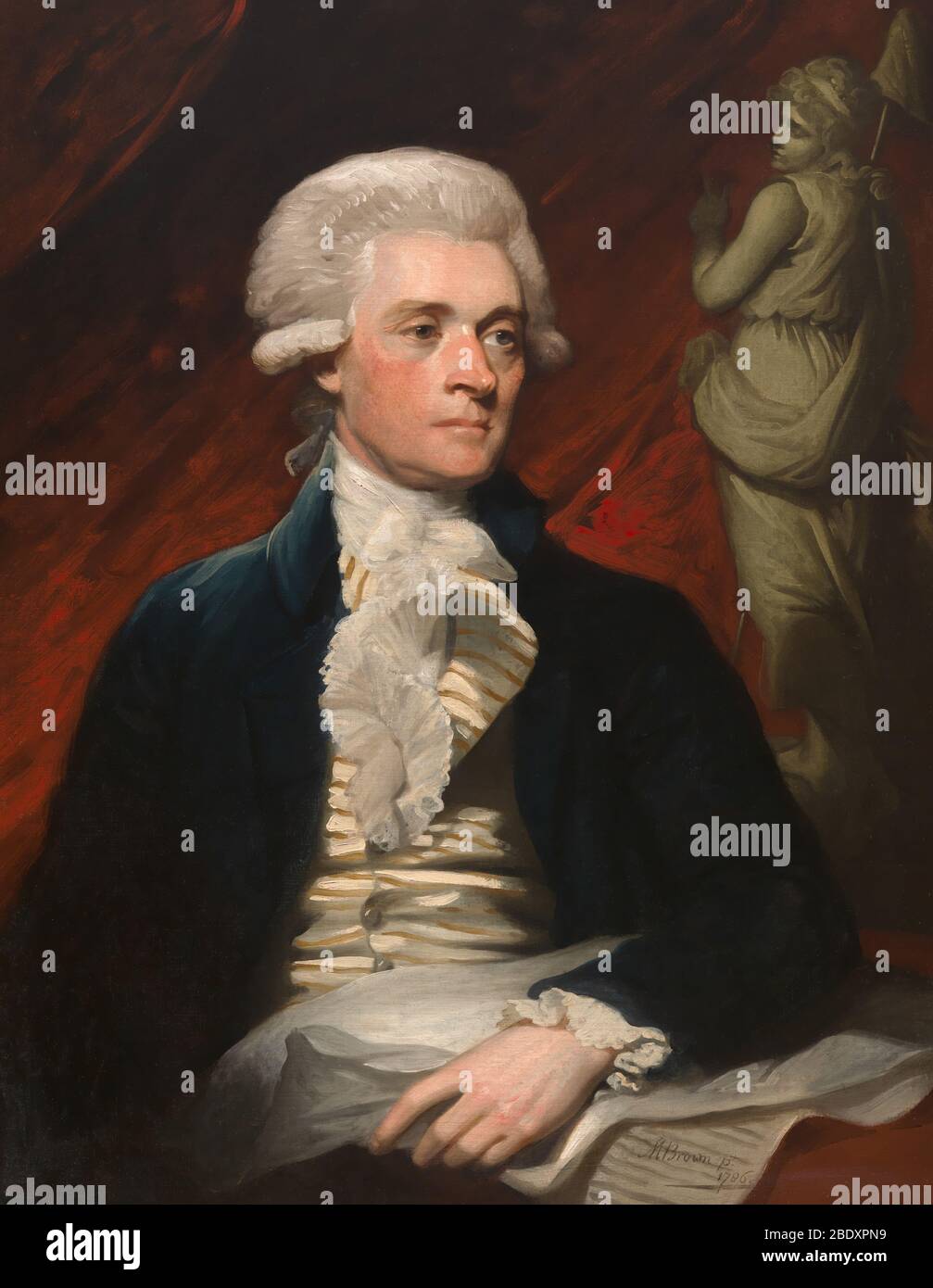 Thomas Jefferson, 3er Presidente de los Estados Unidos Foto de stock