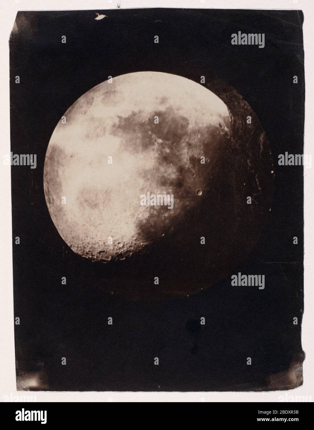 John Adams Whipple, fase lunar, 1857 Foto de stock
