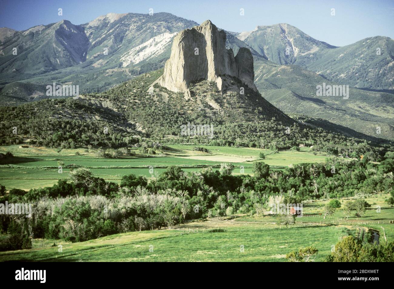 West Elk Mountains, Colorado Foto de stock