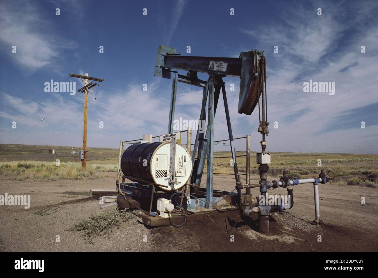 Pozo de petróleo Foto de stock