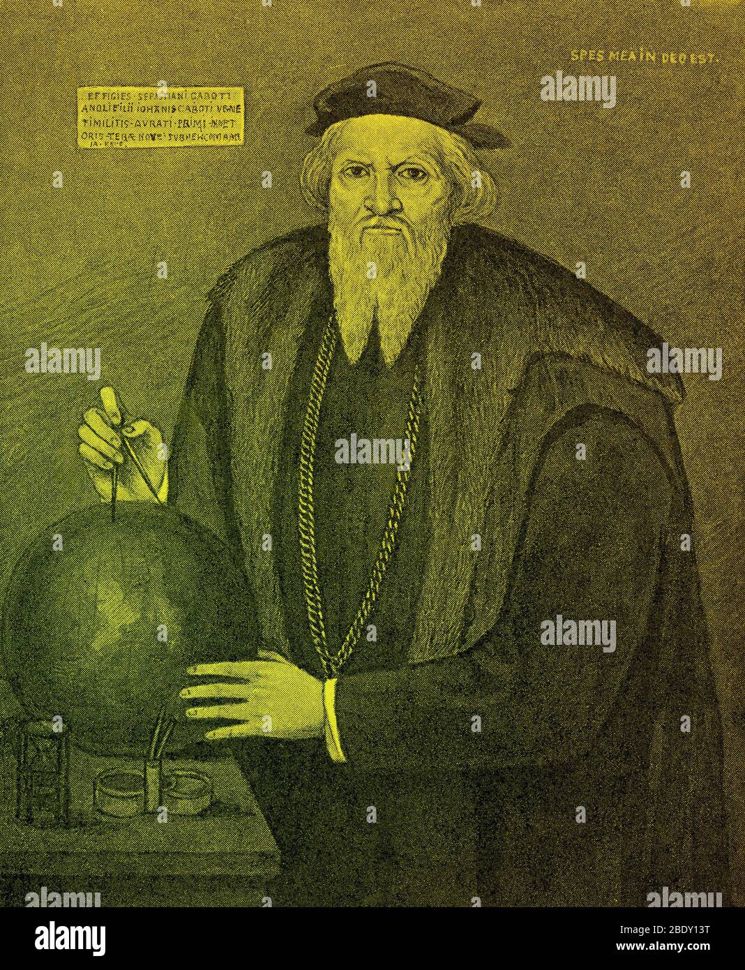 Sebastián Cabot, explorador italiano Foto de stock