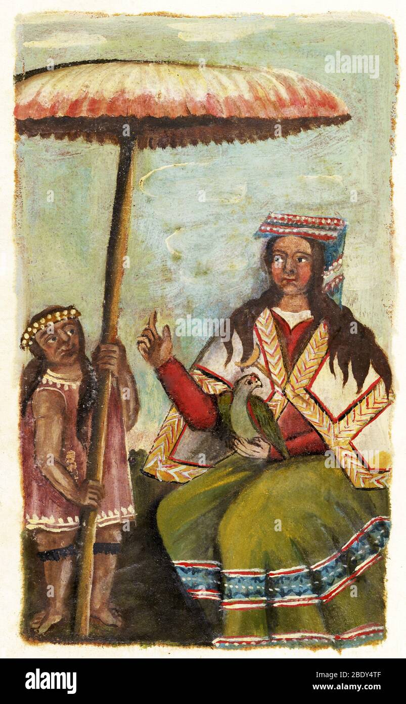 Mama Huaco, Madre Inca o esposa de Dios Foto de stock
