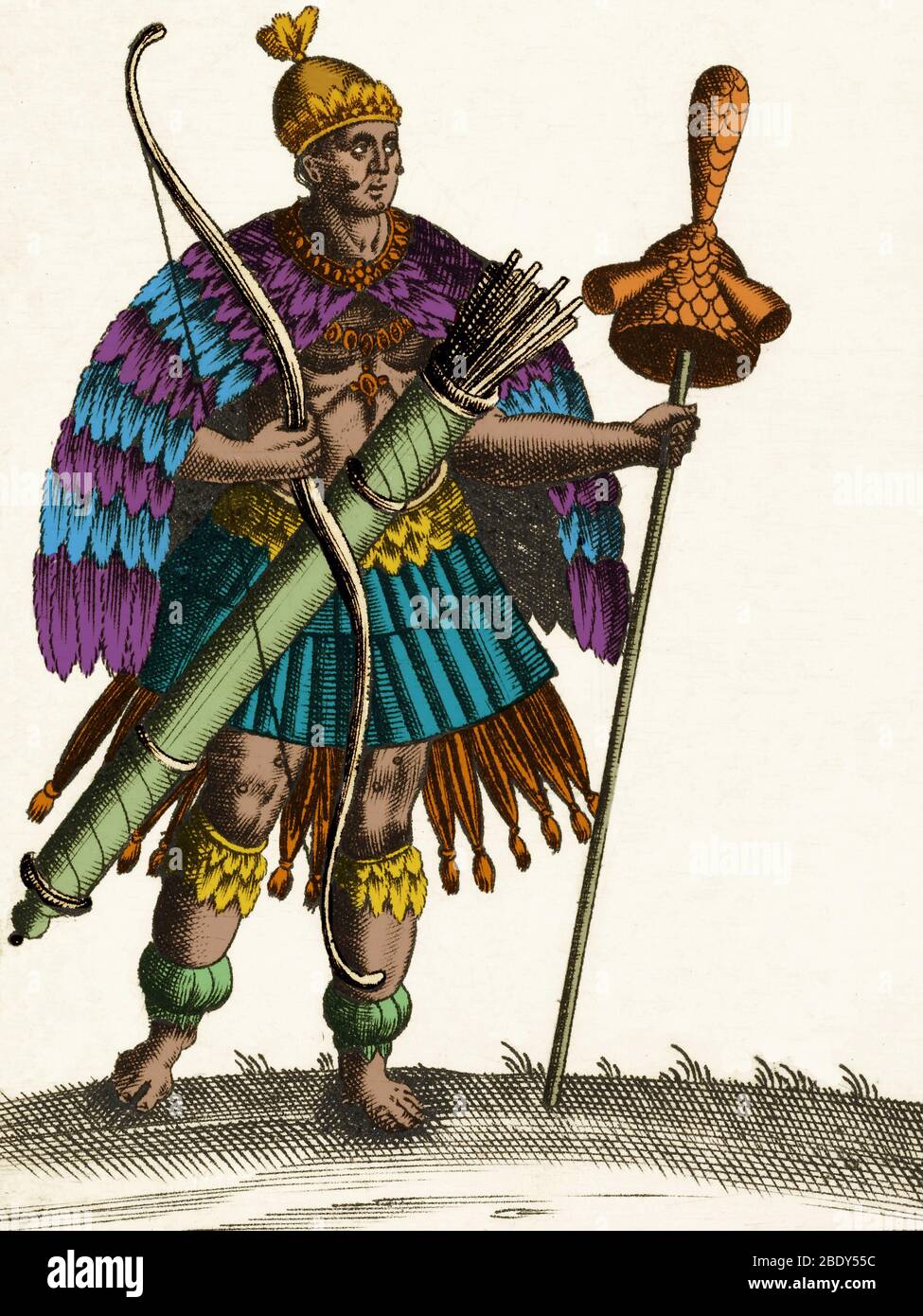 Atahualpa, el último emperador del Imperio Inca Foto de stock