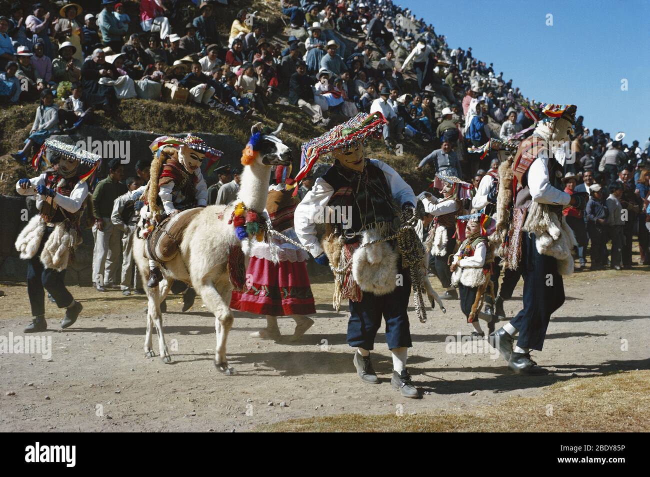 Ceremonia Inti Raymi, Perú Foto de stock