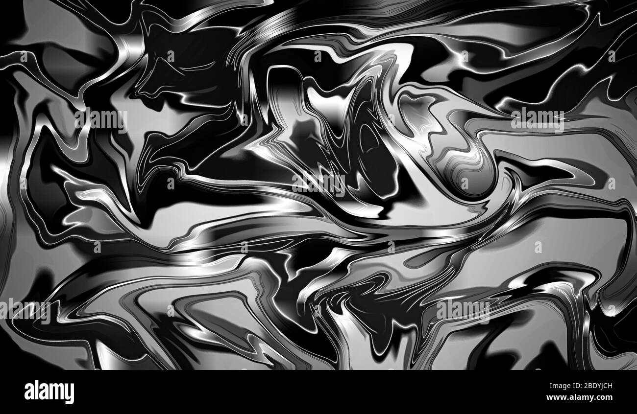 Metal liquido Imágenes de stock en blanco y negro - Alamy