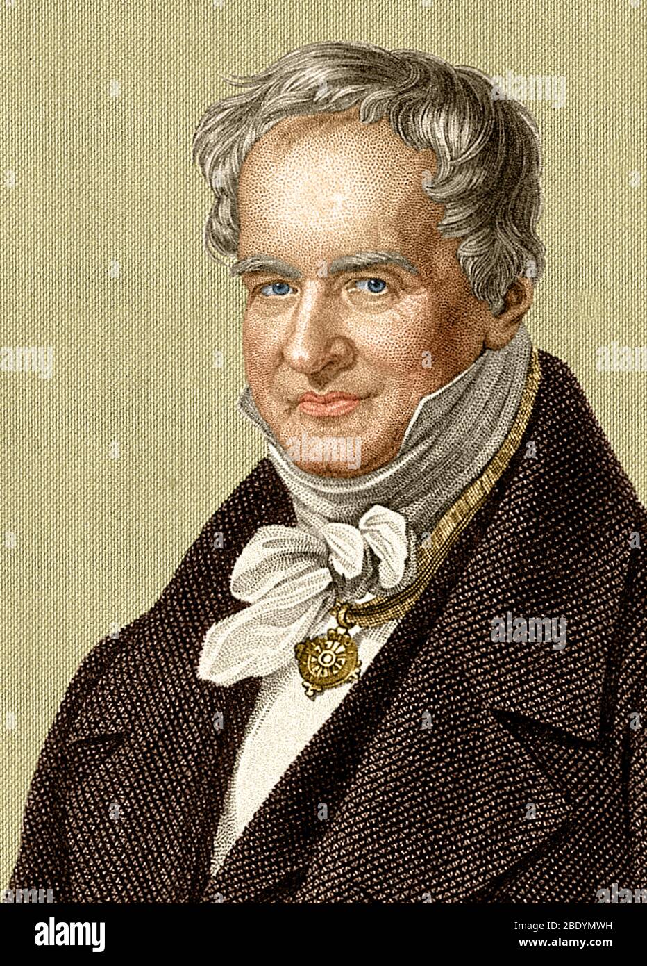 Alexander von Humboldt, naturalista prusiano Foto de stock