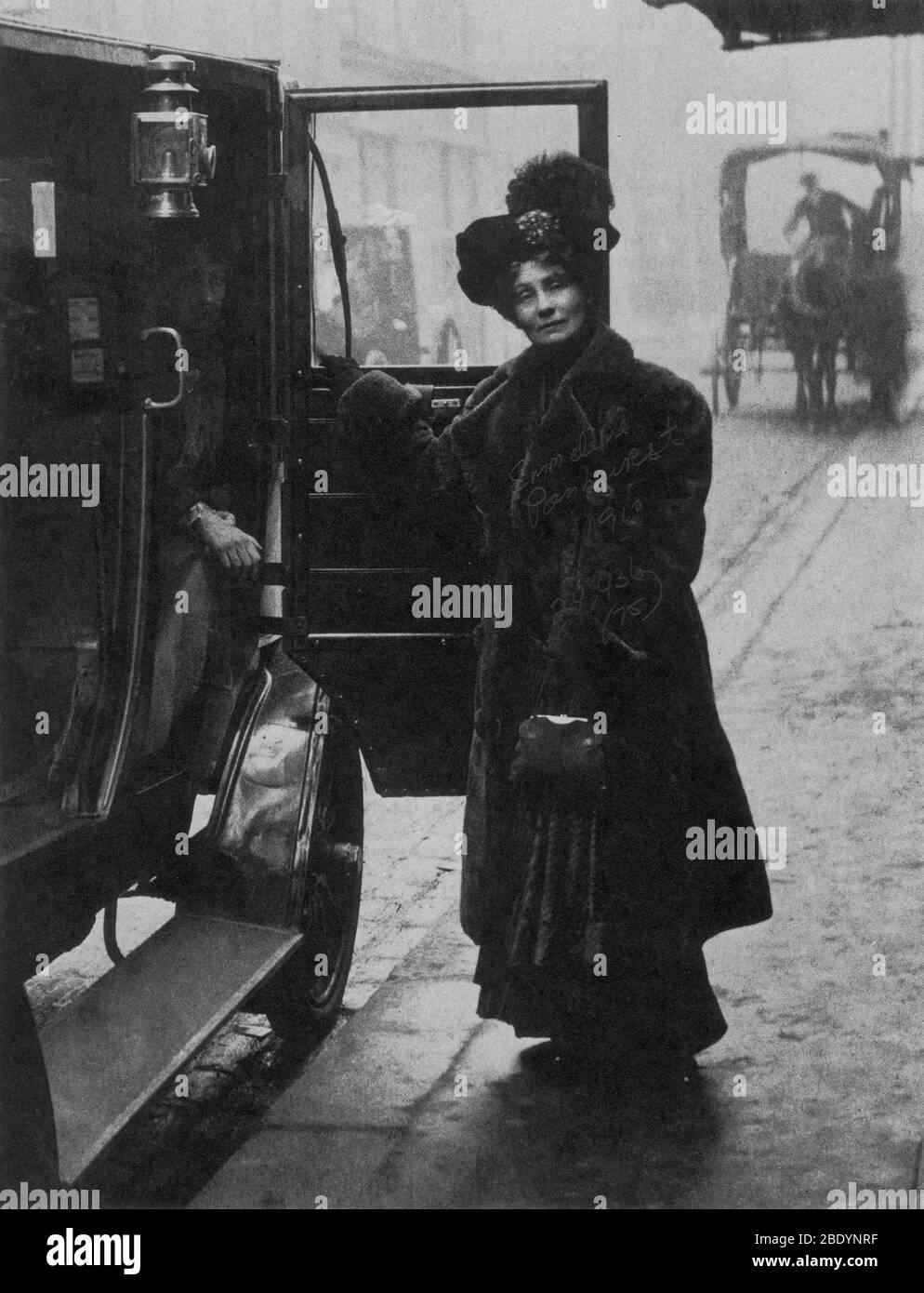 Emmeline Pankhurst, Inglés Suffragette Foto de stock