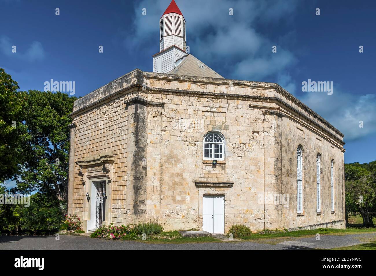 Iglesia de San Petersburgo, Parham, Antigua, Indias Occidentales Foto de stock