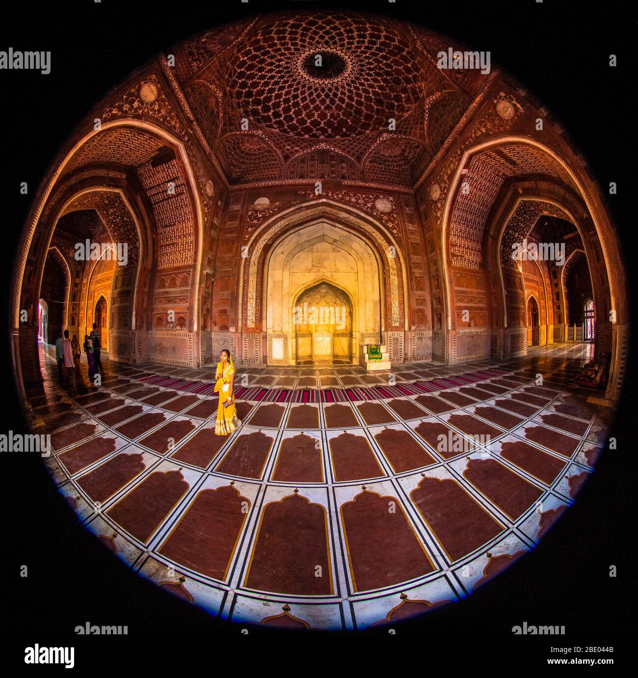 Taj Mahal interior, Agra, Uttar Pradesh, India Foto de stock