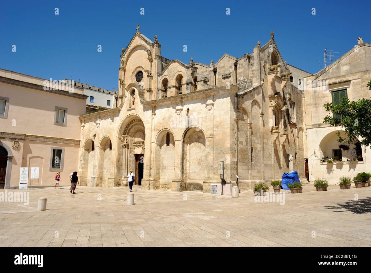 Italia, Basilicata, Matera, iglesia de San Giovanni Battista Foto de stock