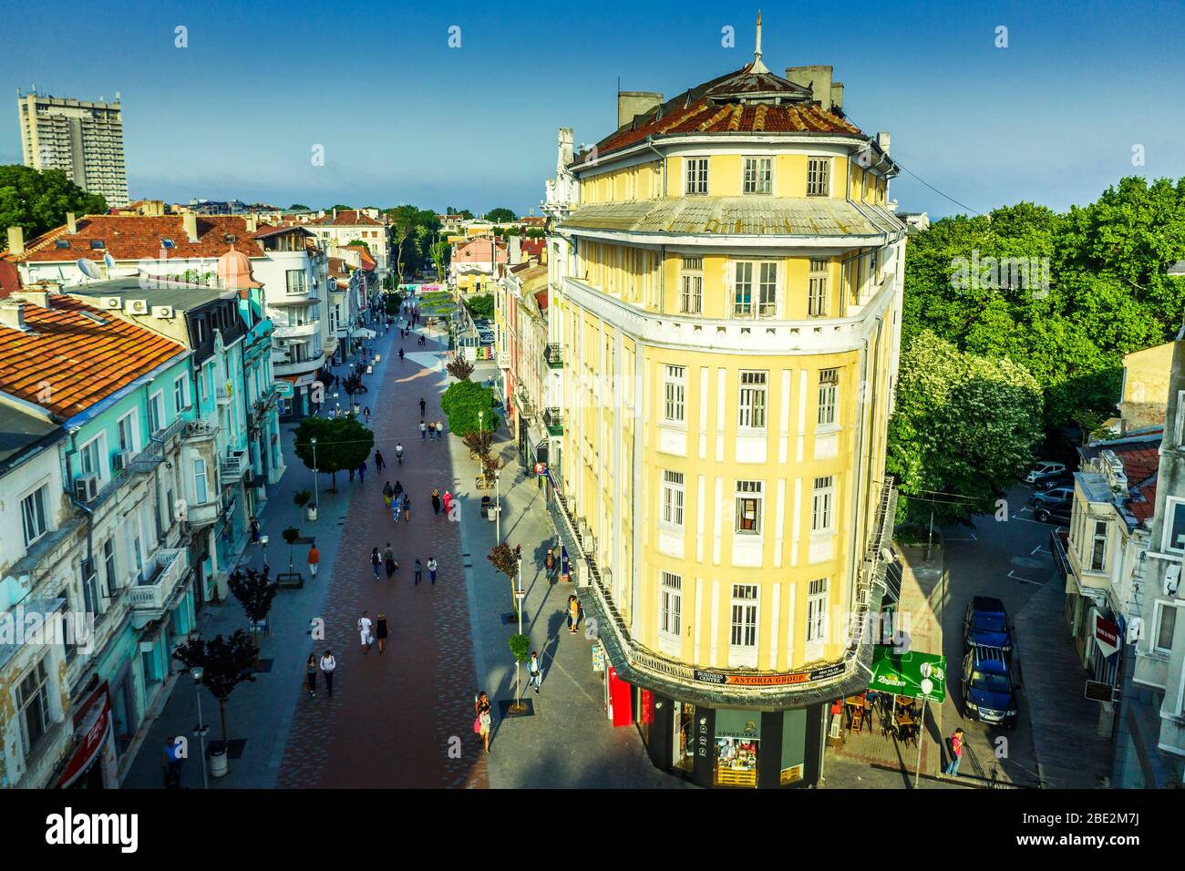 Europa, Bulgaria, Varna, vista aérea del Grand Hotel Musala Foto de stock