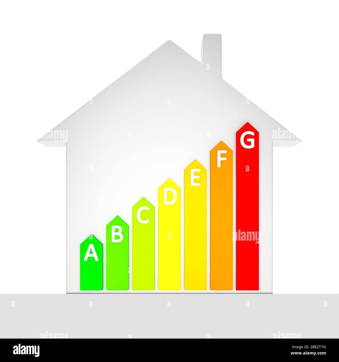 Eine Grafik, die Energieeffizienz anzeigt Foto de stock
