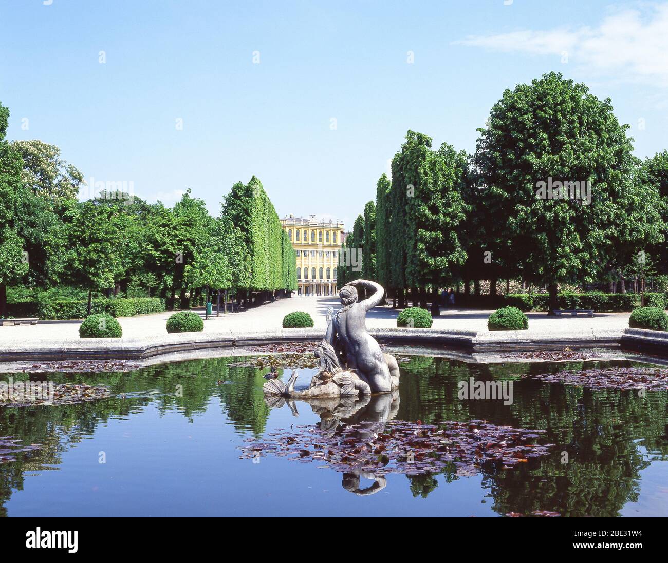 Fuente de Venus en el Palacio de Schonbrunn (Schloss Schonbrunn) , Hietzing, Viena, República de Austria Foto de stock