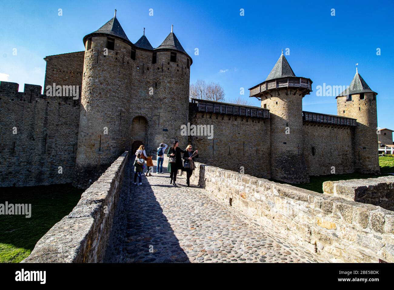 Cite de Carcassonne, Haute Garonne, Francia Foto de stock