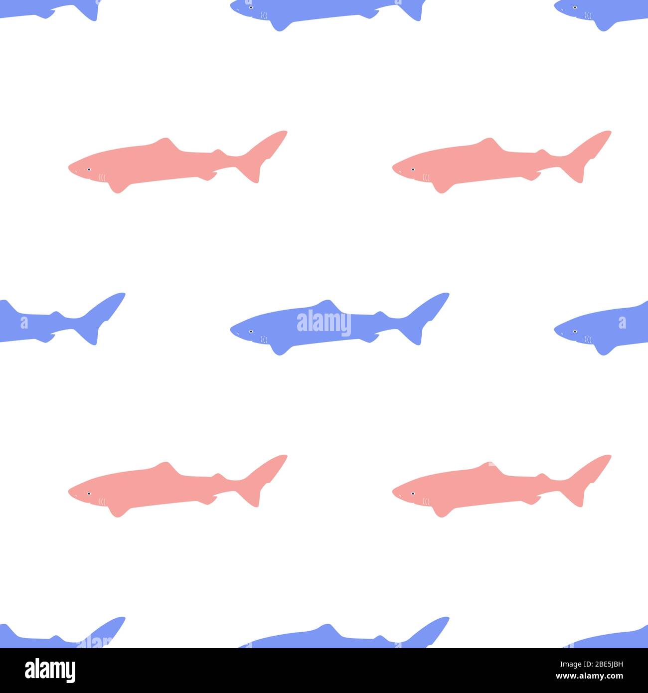 Patrón sin costuras con tiburones del atlántico polares icono. Diseño  abstracto moderno para papel, portada, tela, decoración interior Imagen  Vector de stock - Alamy