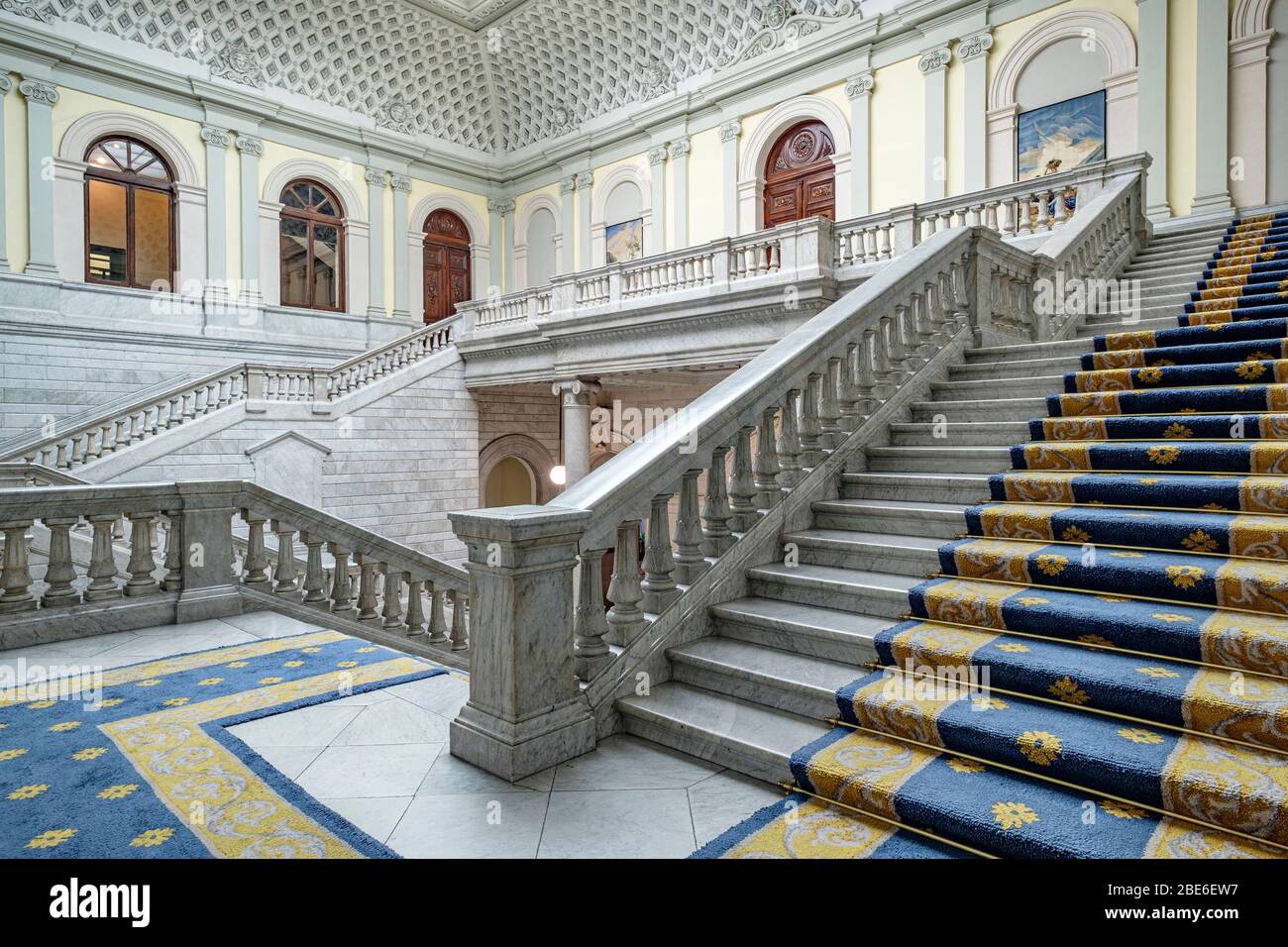 Biblioteca Nacional. Madrid, España Foto de stock