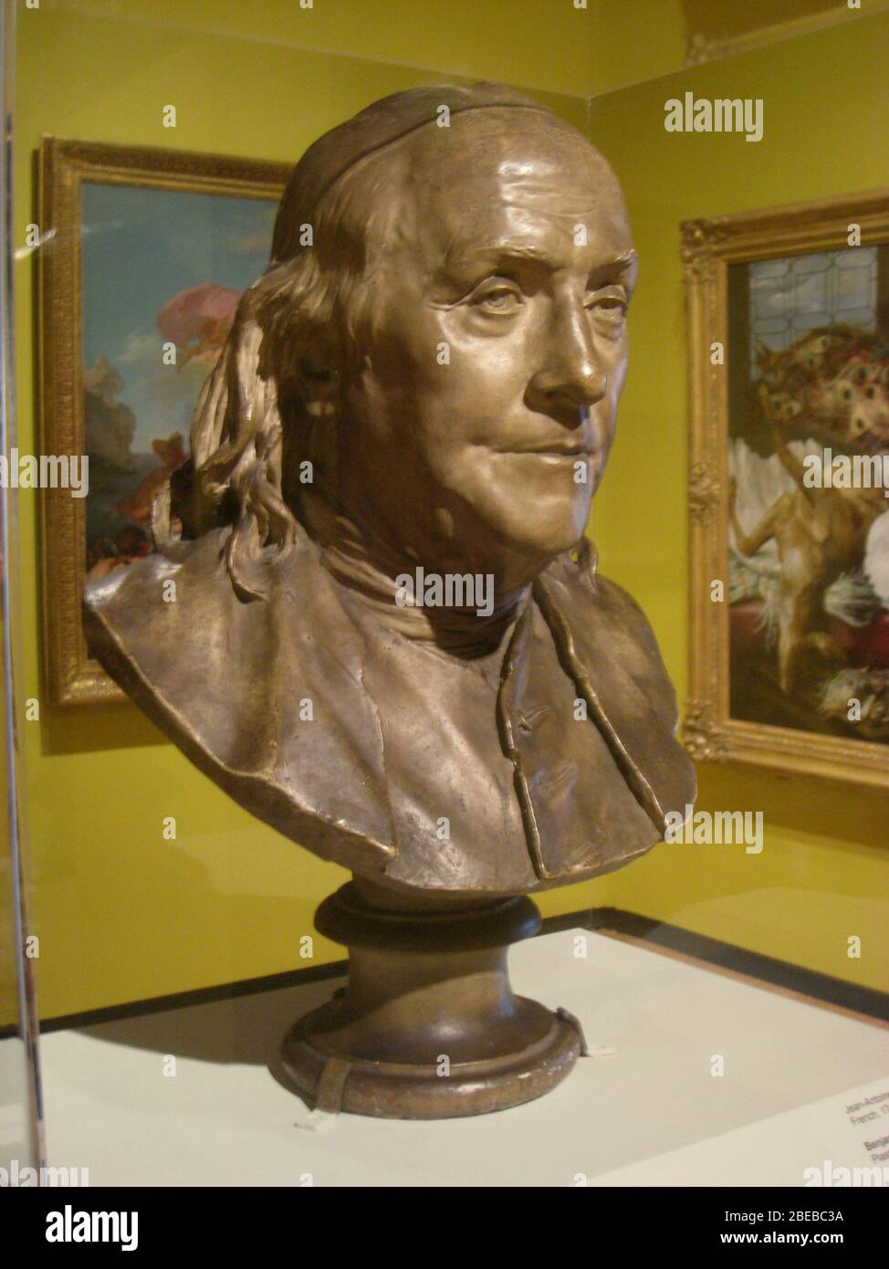 'Busto de Benjamin Franklin; después de 1778 fecha QS:P571,+1778-00-00T00:00:00Z/7,P1319,+1778-00-00T00:00:00Z/9; ' Foto de stock