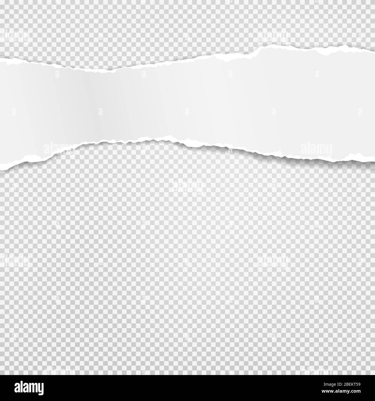 Papel Blanco Roto Con Una Sombra Suave Pegado Sobre Fondo Gris Cuadrado Ilustración Vectorial 9783