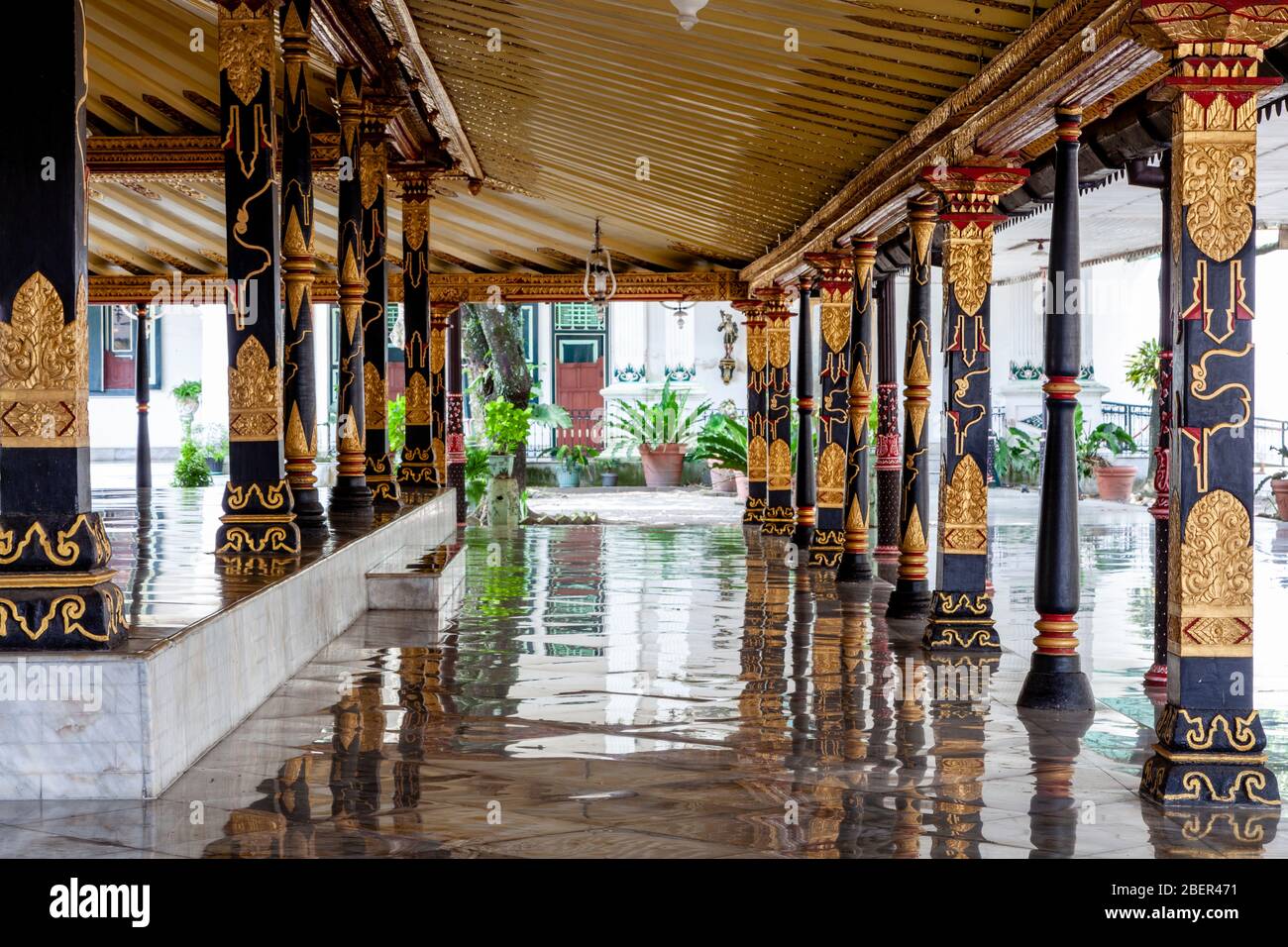 El Kraton (palacio del Sultán); Yogyakarta, Java, Indonesia. Foto de stock