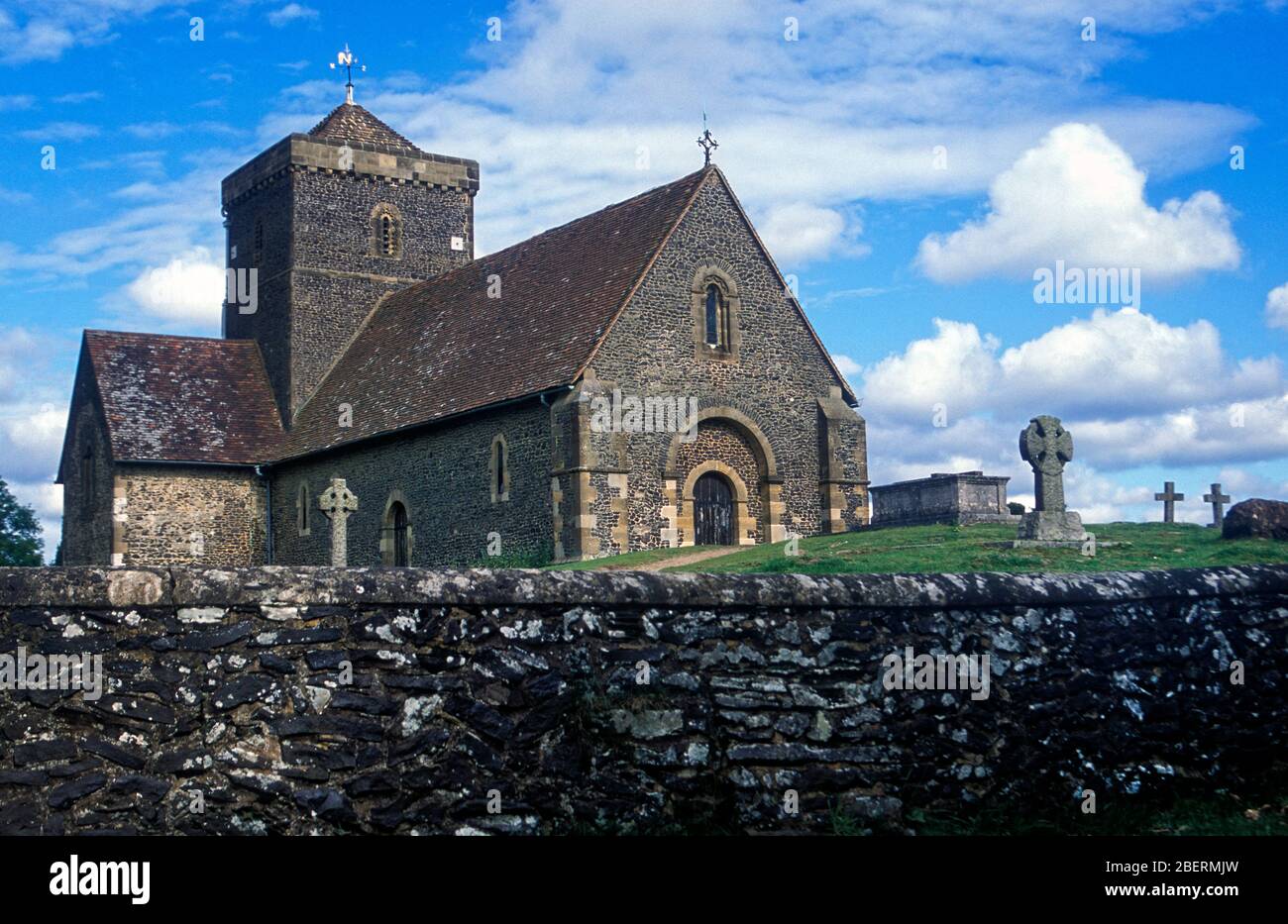 Iglesia de St Martha-on-the-Hill Chilworth Surrey Reino Unido Foto de stock