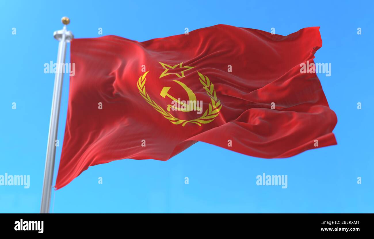 URSS CCCP bandera de la Unión Soviética que ondea al viento Fotografía de  stock - Alamy