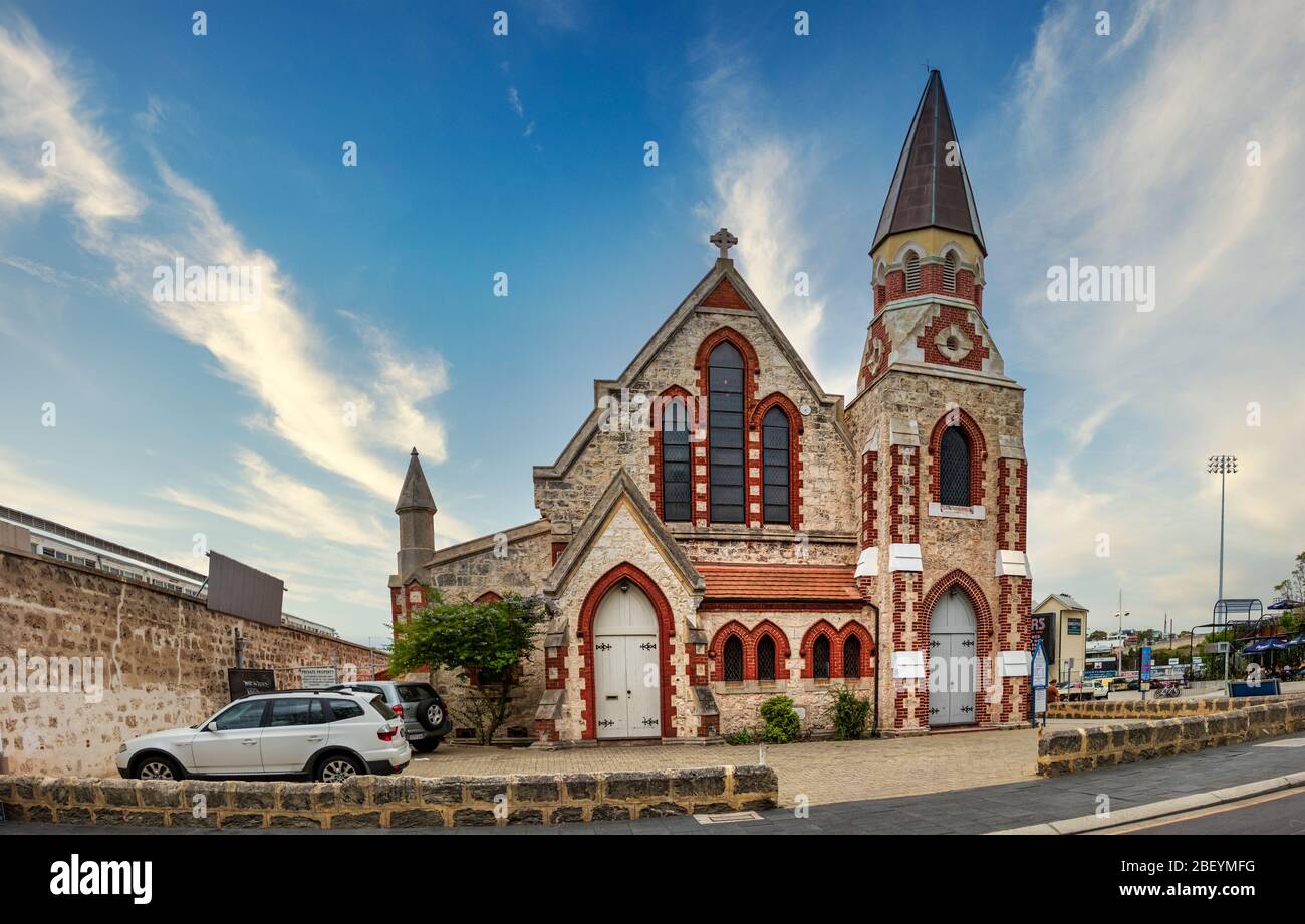 La Iglesia Escocesa, una iglesia presbiteriana en Fermantle, Australia. Foto de stock