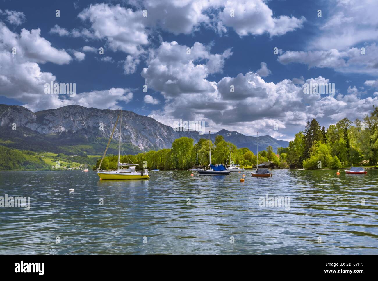Mondsee en Salzkammergut, Austria Foto de stock