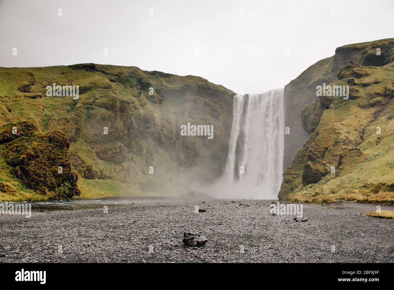 Skogafoss impresionante en Islandia Foto de stock