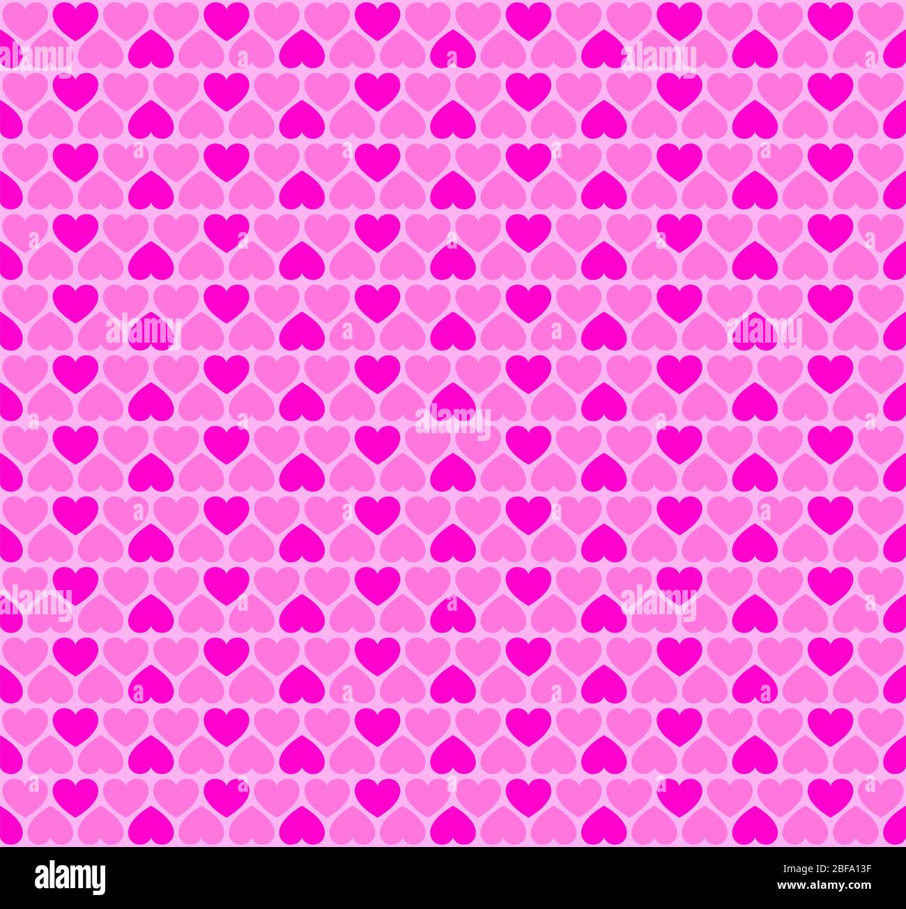 Formas de corazón rosa, azulejo de fondo sin costuras. Patrón abstracto y textura para usar como fondo o para tarjetas de felicitación. El corazón se forma para expresar la emoción Foto de stock