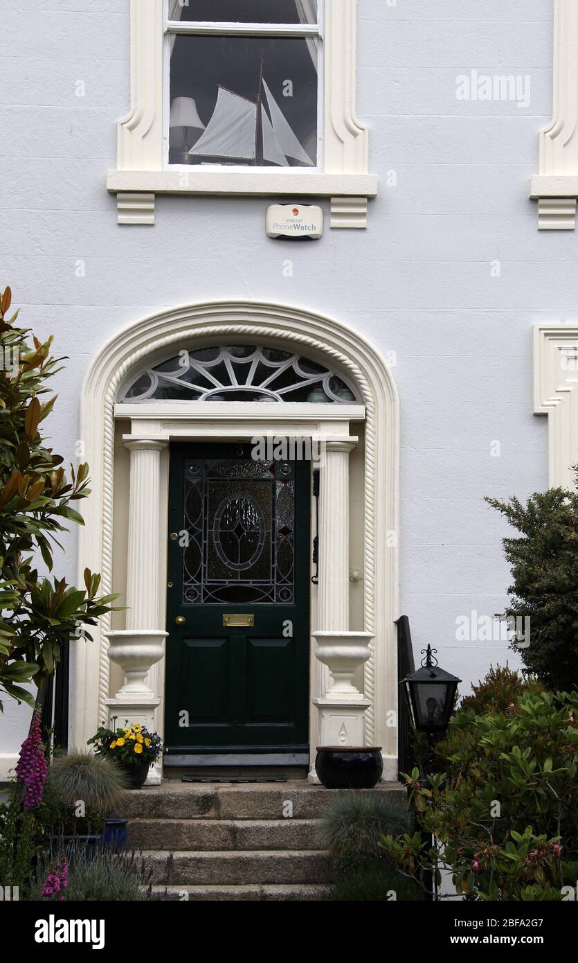 House at Dalkey, un suburbio de lujo en el condado de Dublín Foto de stock