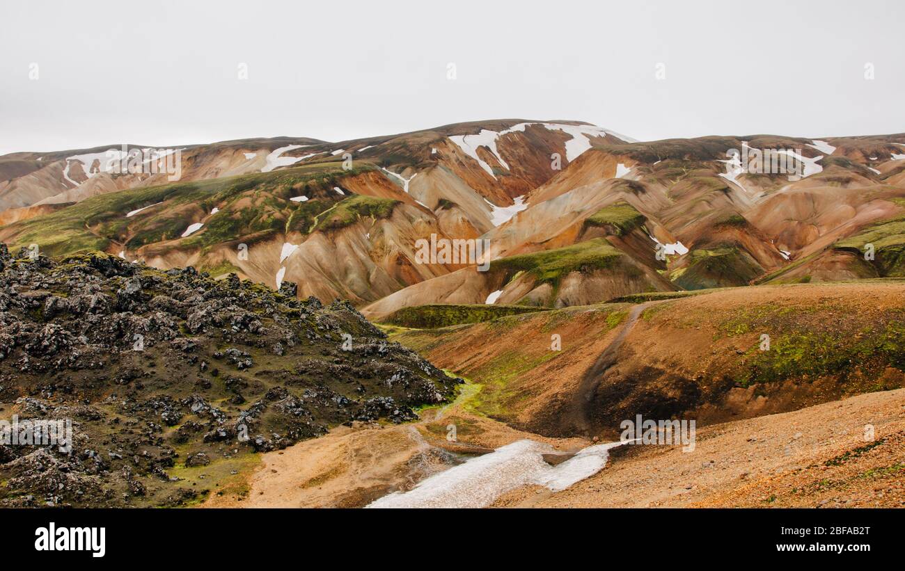Landmannalaugar Islandia Foto de stock
